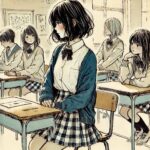 おくして自分の意見が言えない女子中学生