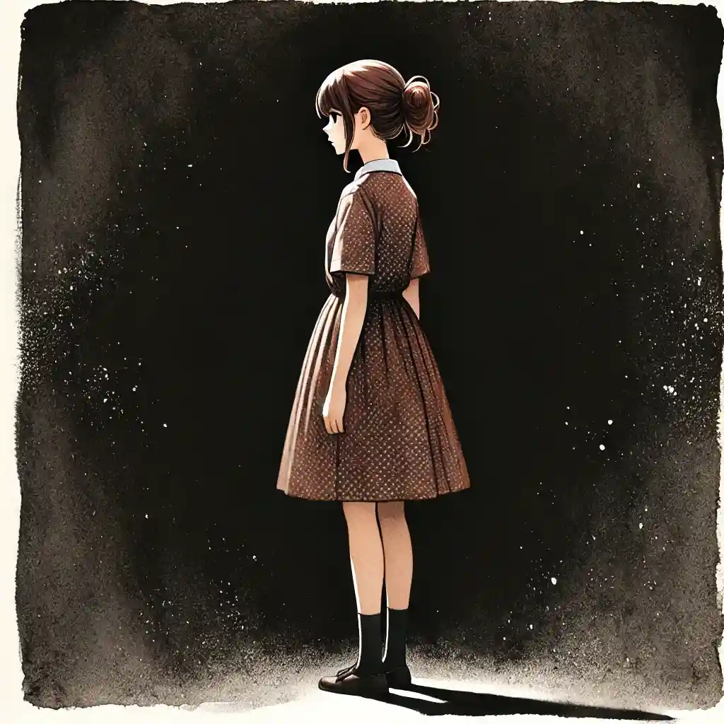 不安でいっぱいの中学生女子