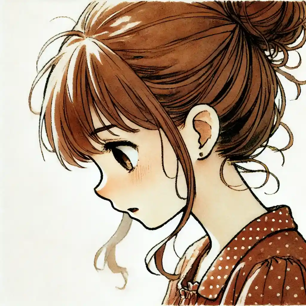 告白している中学生女子