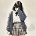 面と向かって話せない中学生女子