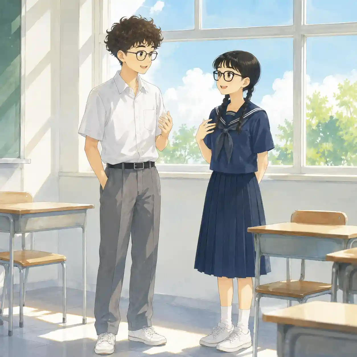 話はするけどただの友達かも
