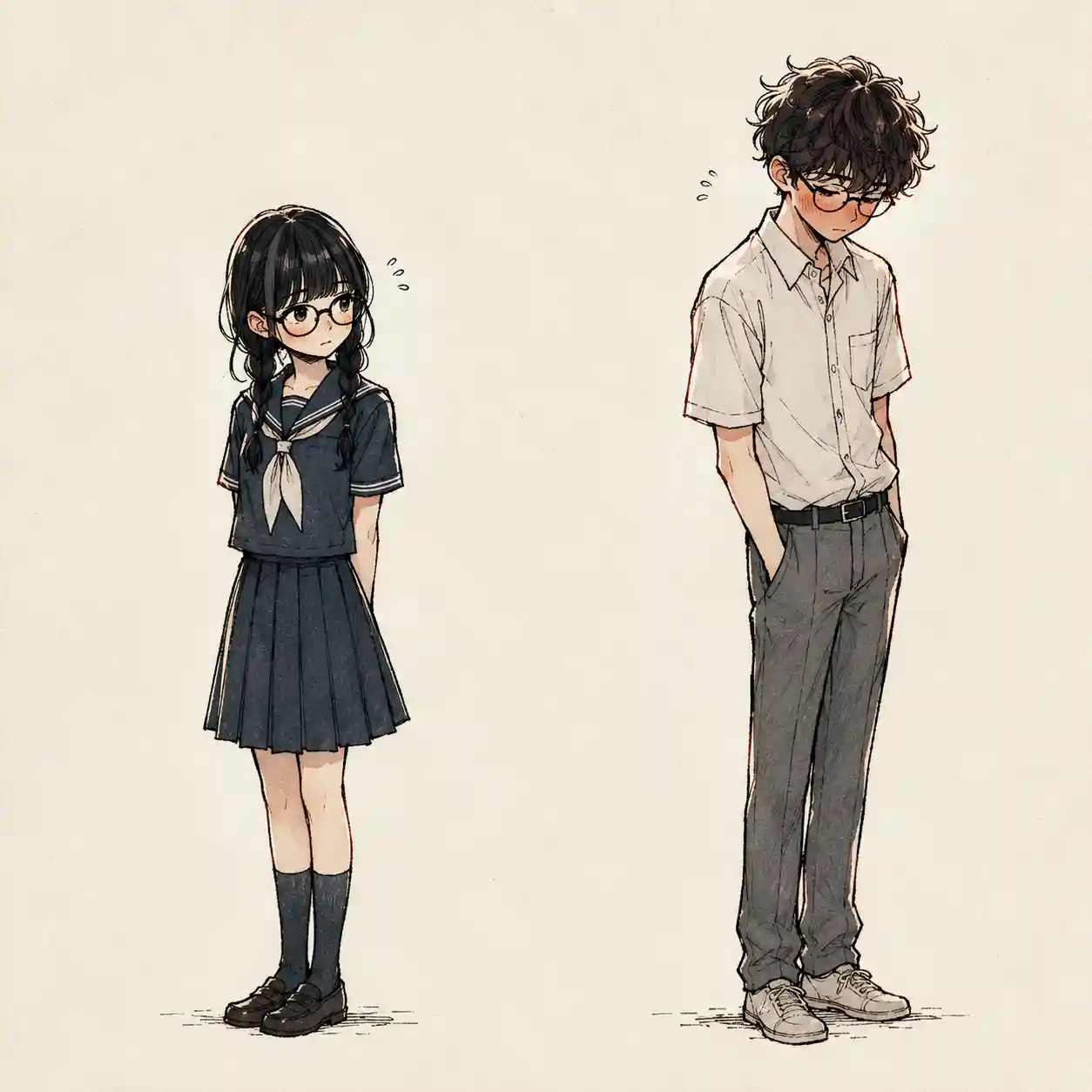 お互い意識しちゃっている男女