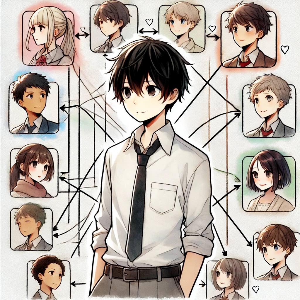 友達関係相関図