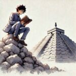 勉強で頂上を狙う男の子