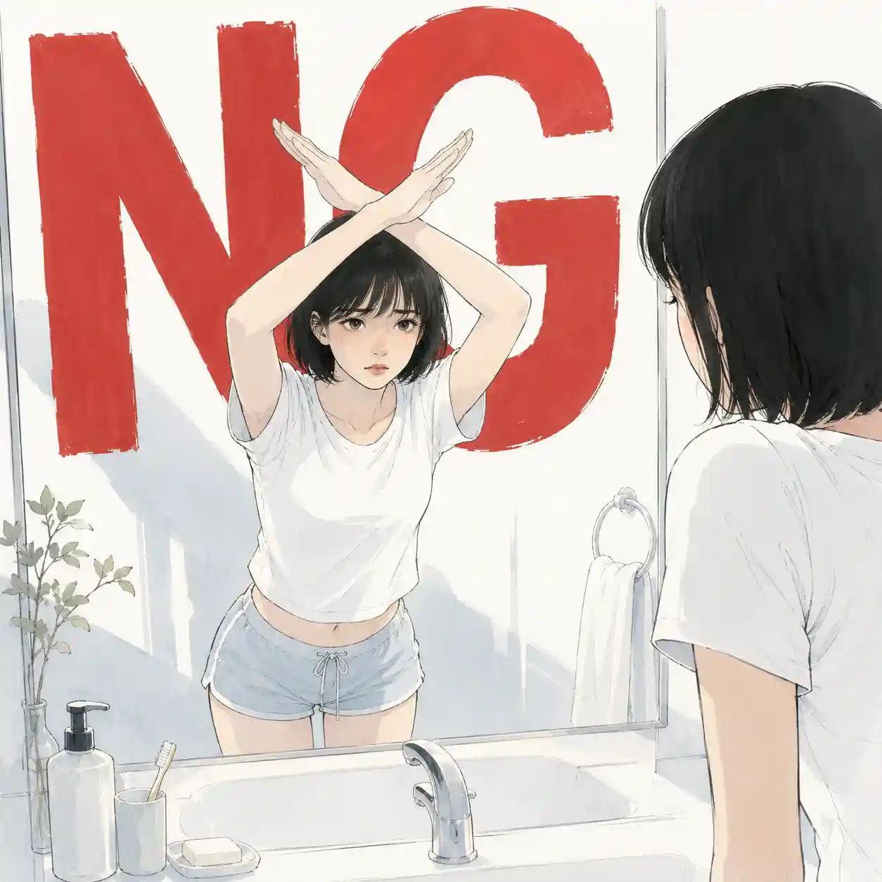 おおきくNGを出される女子