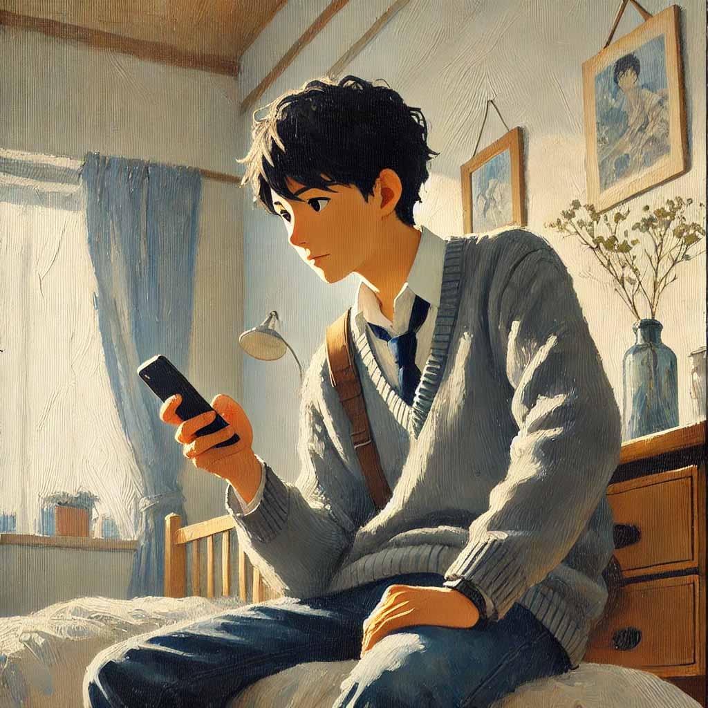 誘っている男子