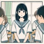 グループワークが不安な中学生女子