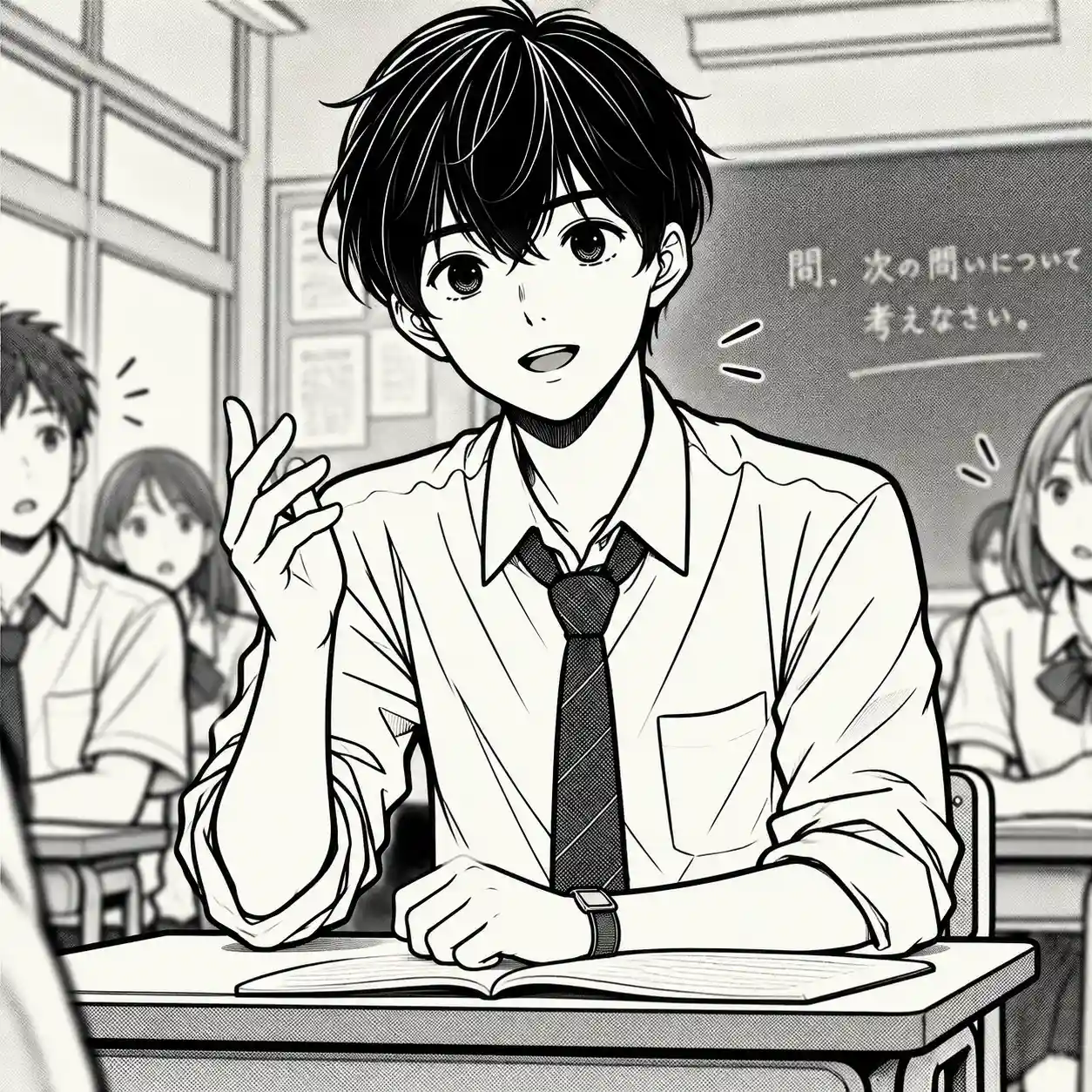 授業中に発言できるようになってきた男子