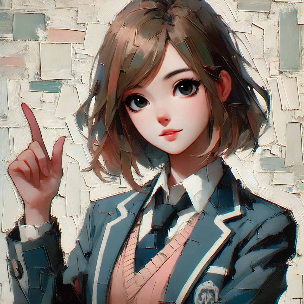 頭が良さそうな中学生女子