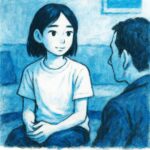 リビングで親と話す