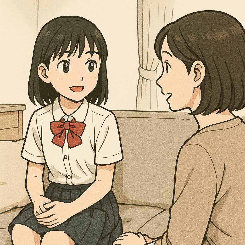 母親に相談