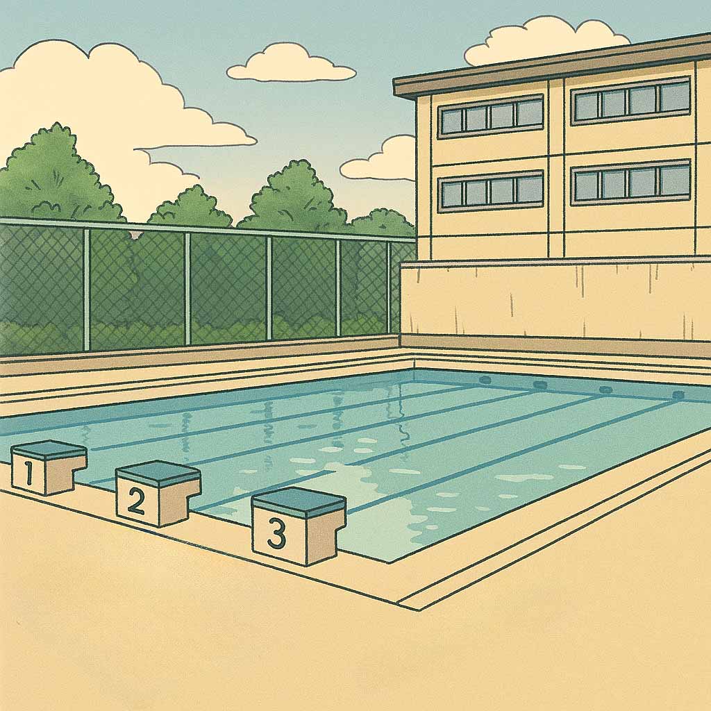学校のプール