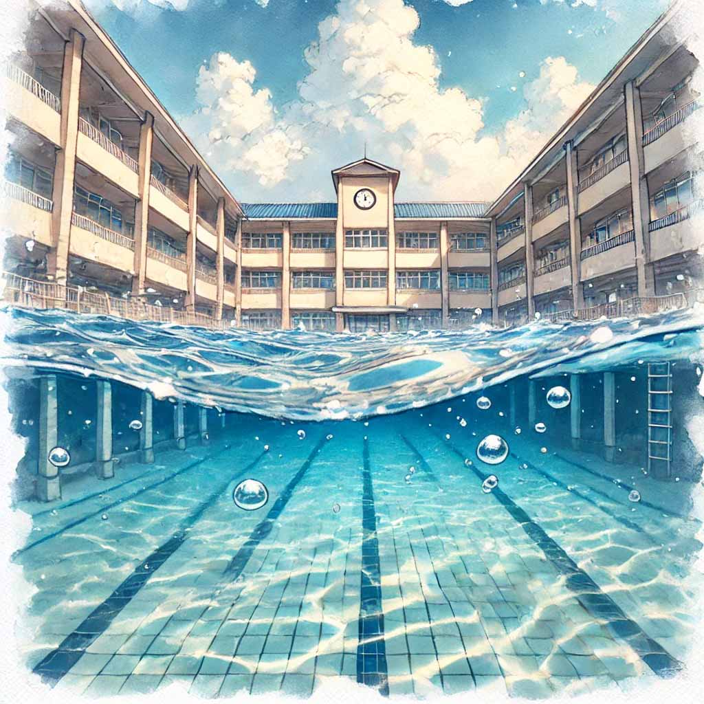 学校のプール
