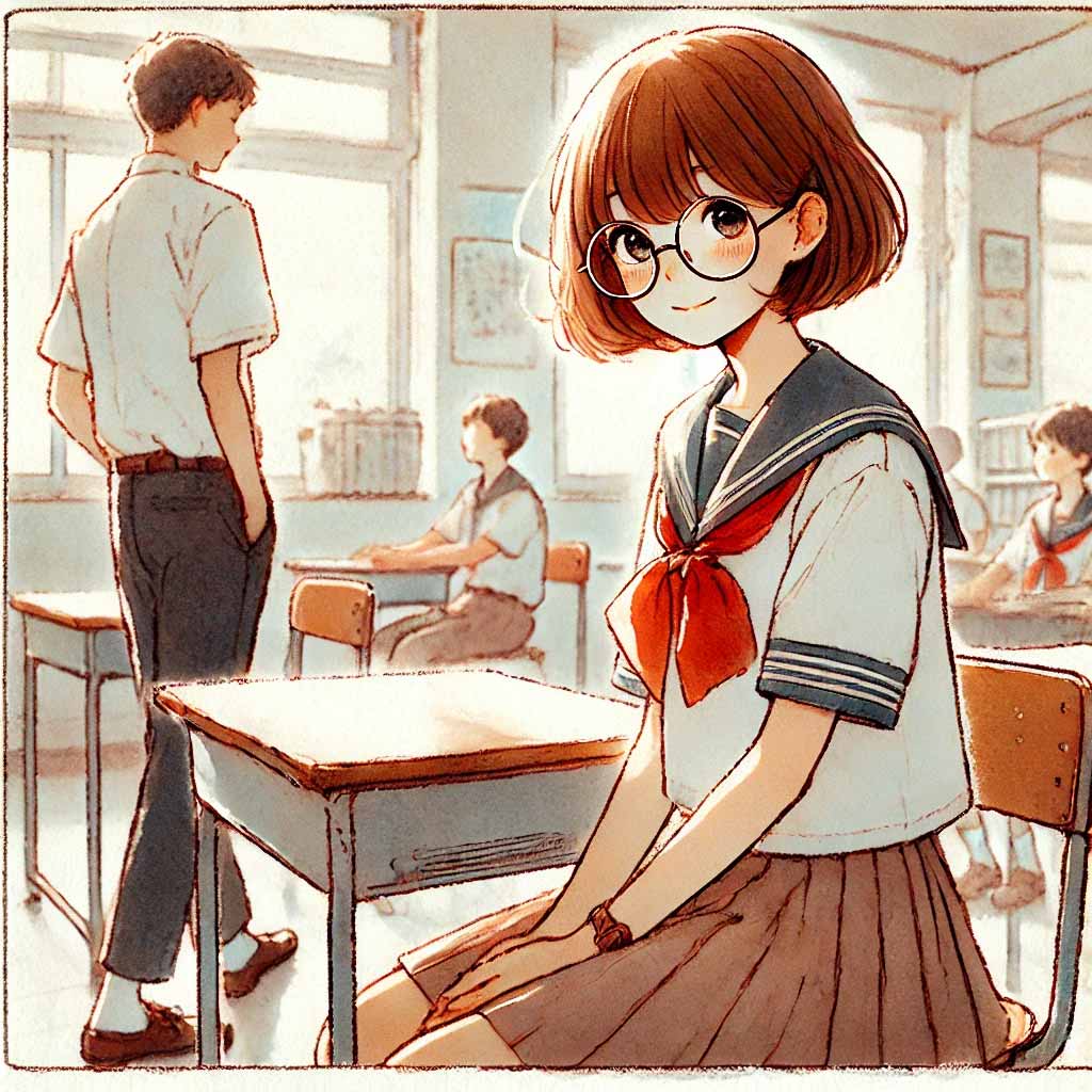 席が離れても仲良しな二人