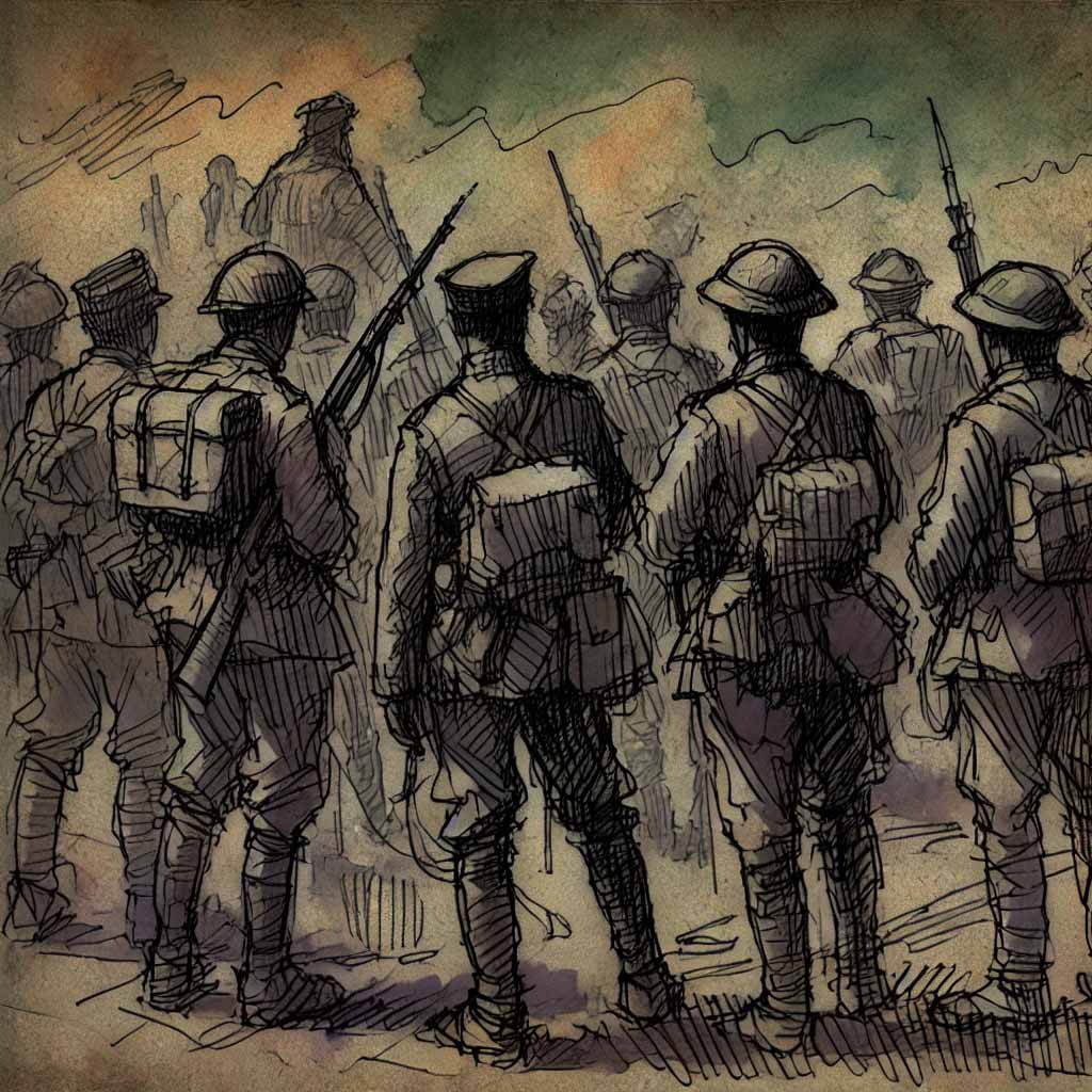 昔の戦争のイメージ