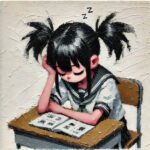 授業中寝ている生徒