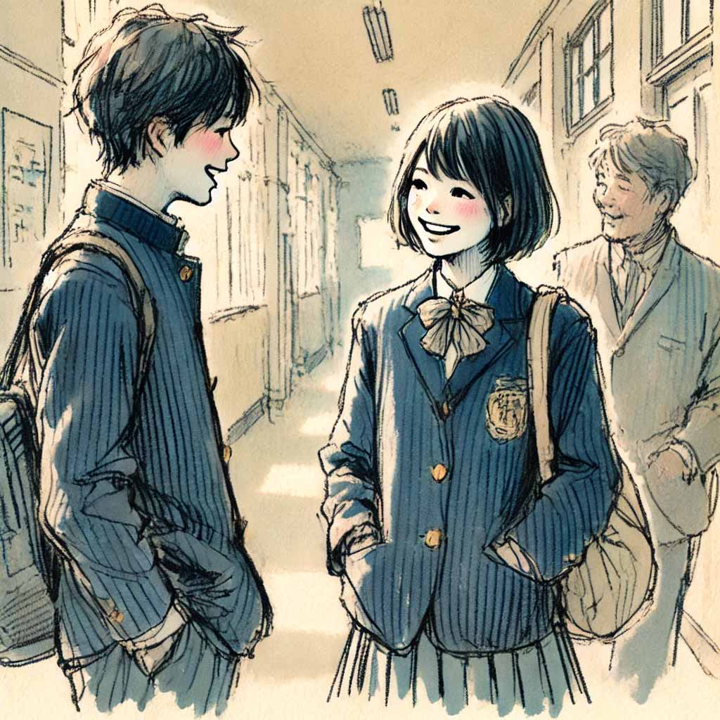 うまく話せるようになった中学生女子