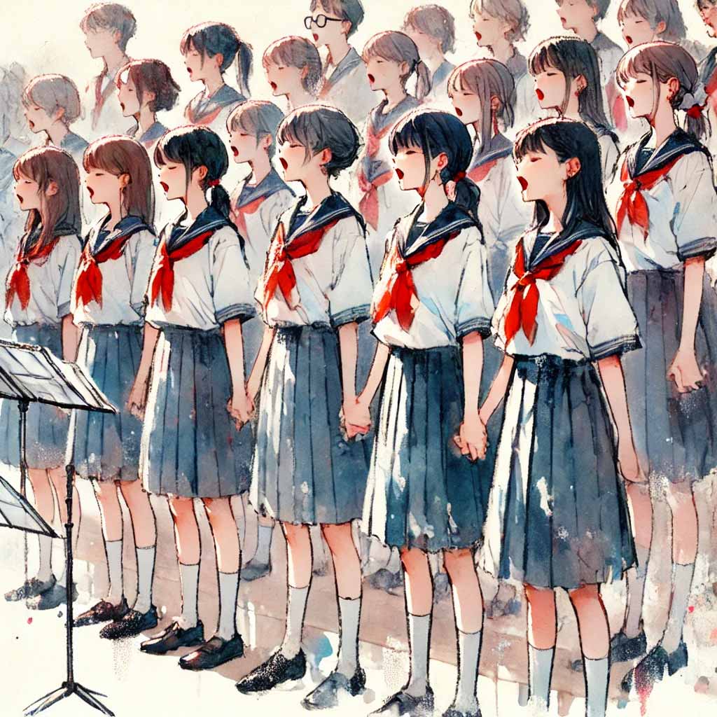 練習しているクラス
