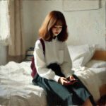 明日のデートの下調べをしている