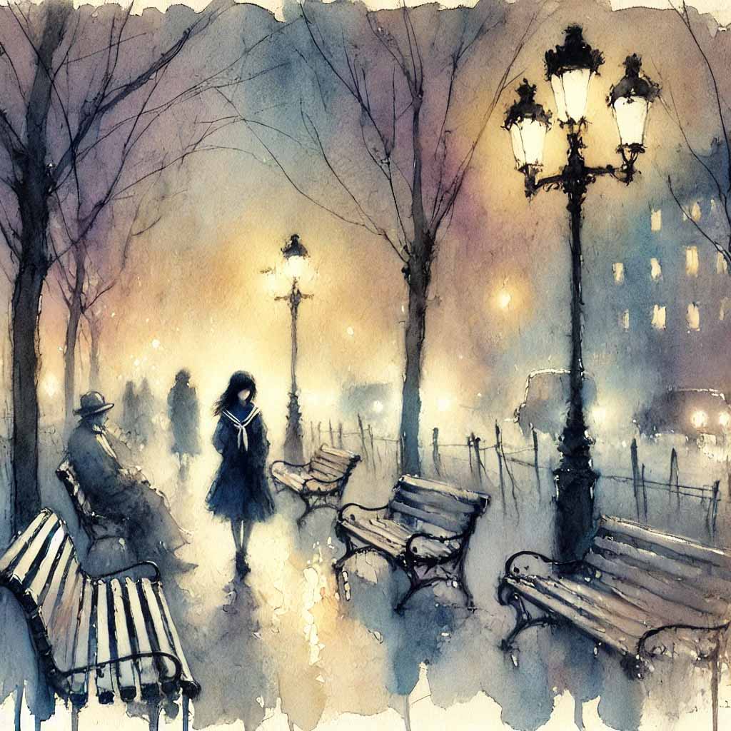 夜の公園