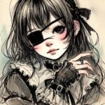 こちらを見つめる厨二業女子