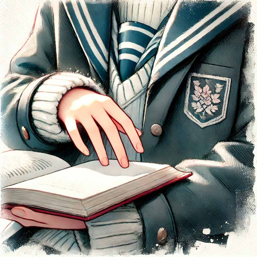 ページをめくっている