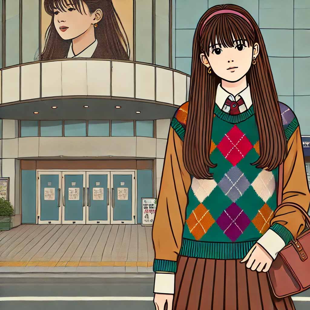 クリスマスカラーの少女 