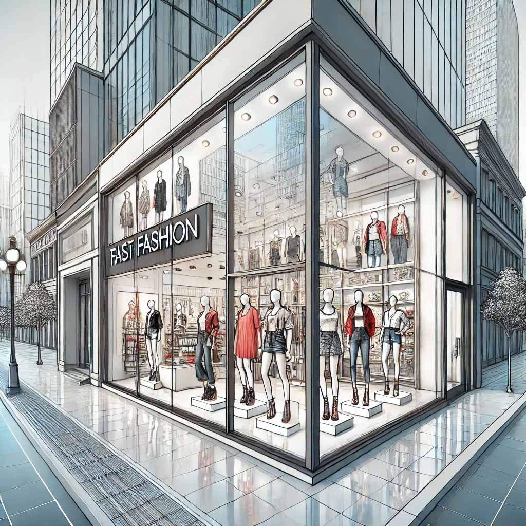 ファストファッションのショップ