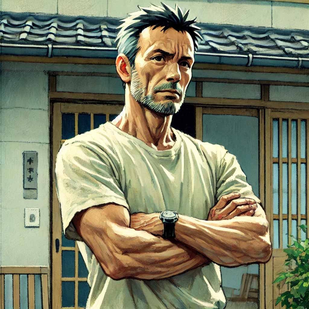 頑固そうなお父さん