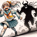 悪夢を見ている中学生女子