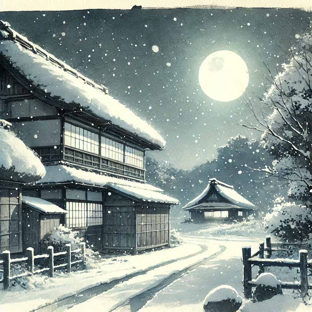 元旦の村