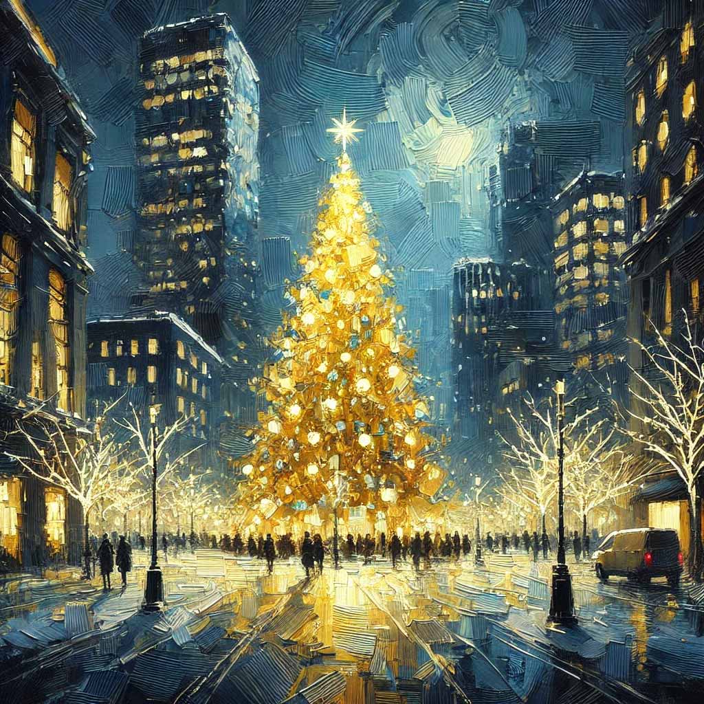 大きなクリスマスツリー