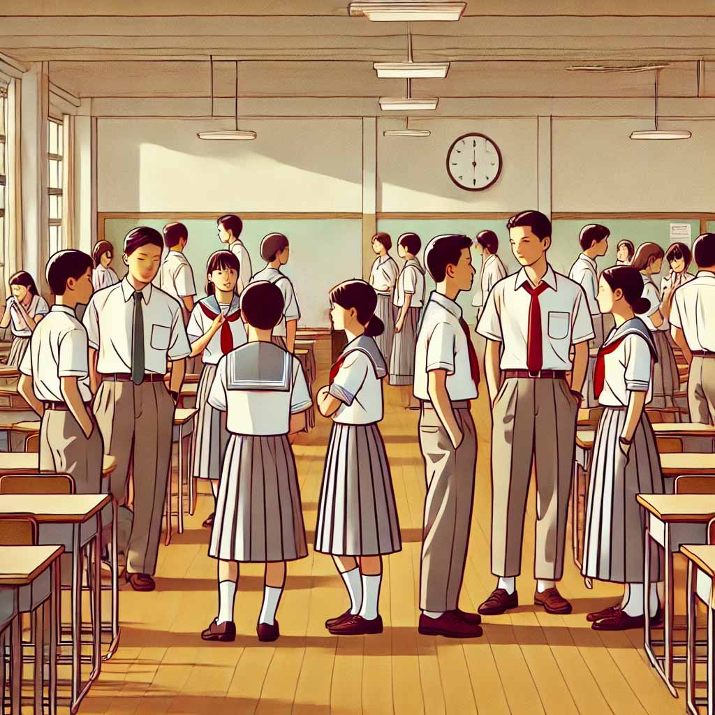 休み時間の教室