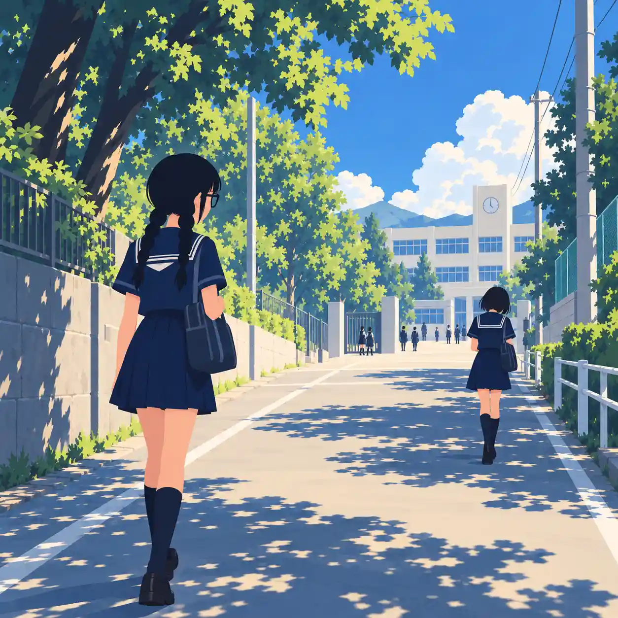 無視する人と距離を取る女子