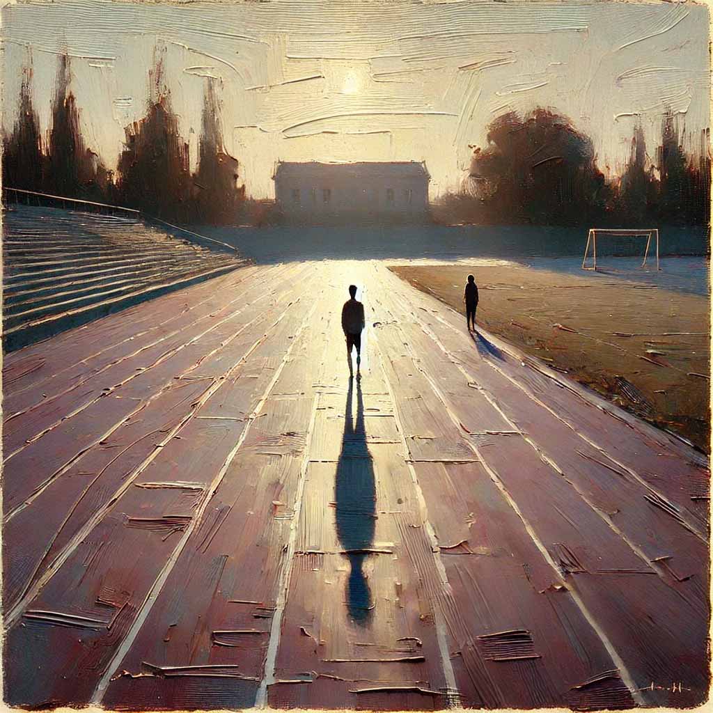 当日朝の陸上コース