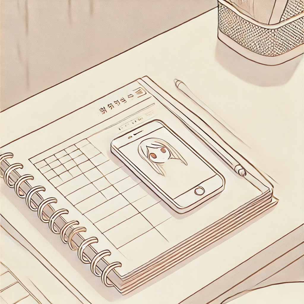 手帳とスマホ