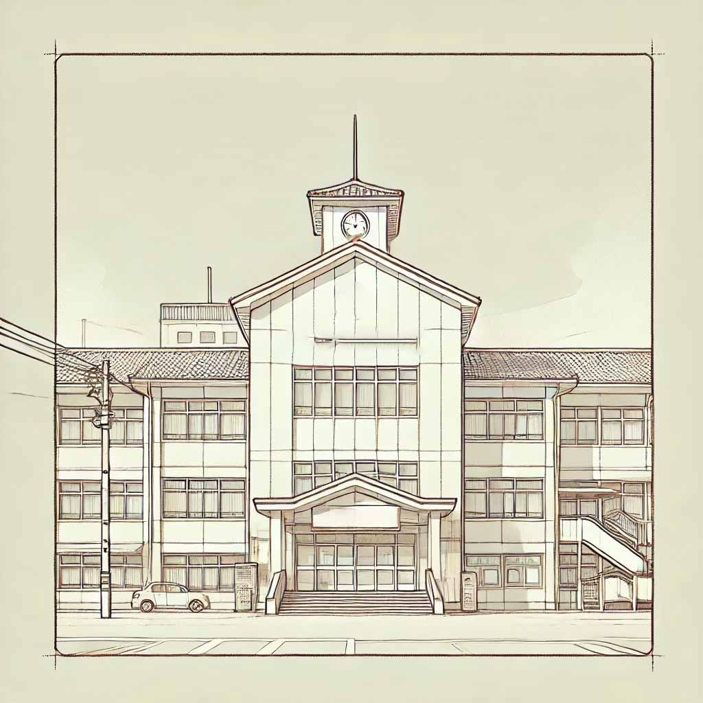 中学校校舎全景