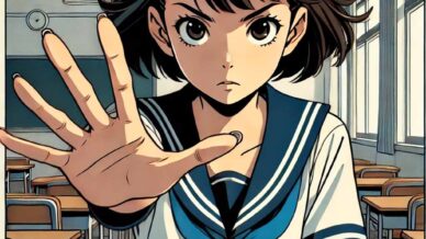 それはダメと示す中学生女子