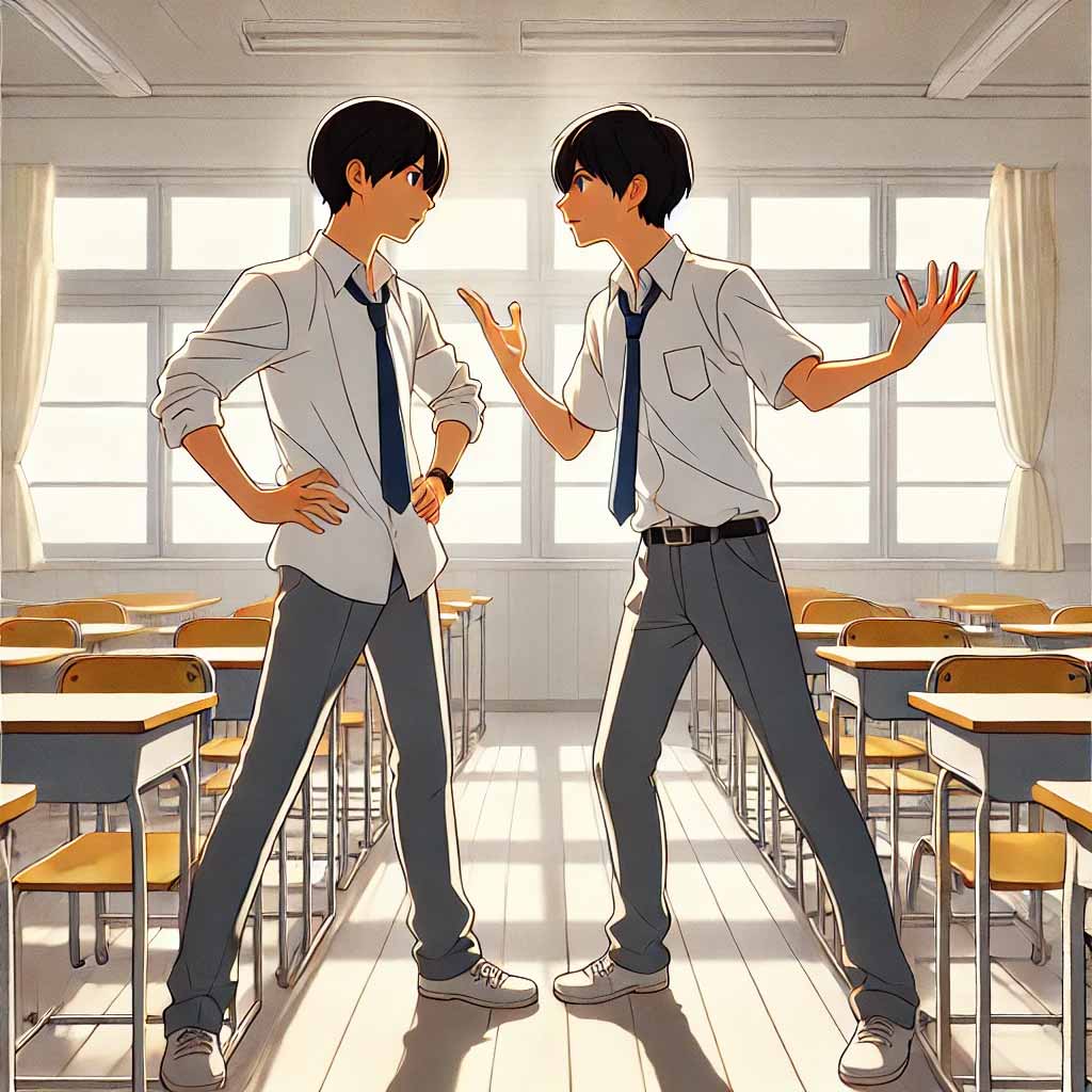 口喧嘩している