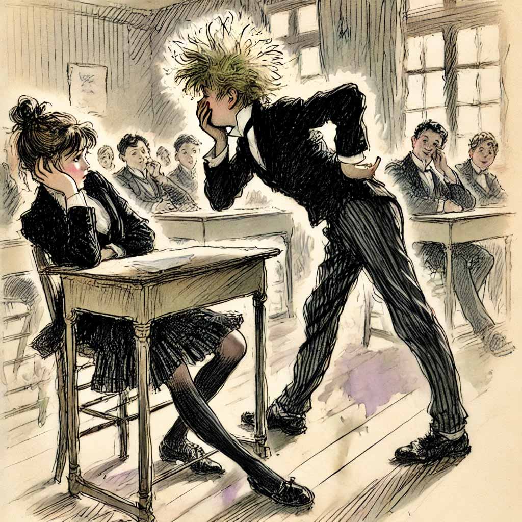 告白して引かれている中二病男子