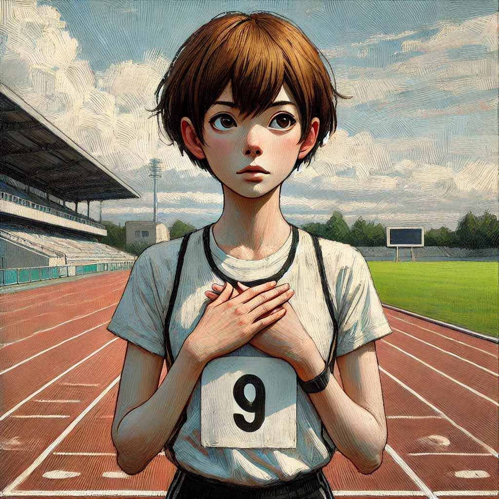 プレッシャーを感じている中学生女子