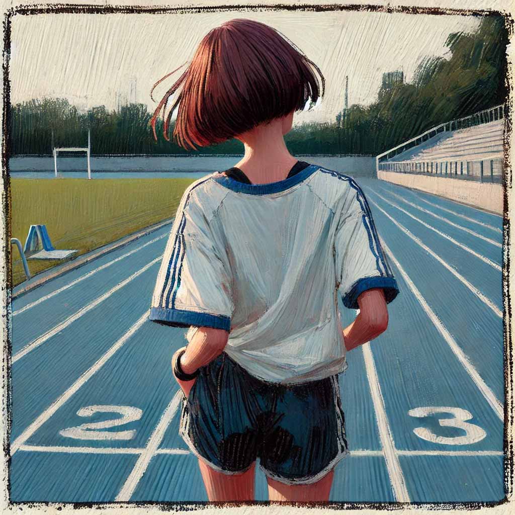 コースを眺めていつ中学生女子
