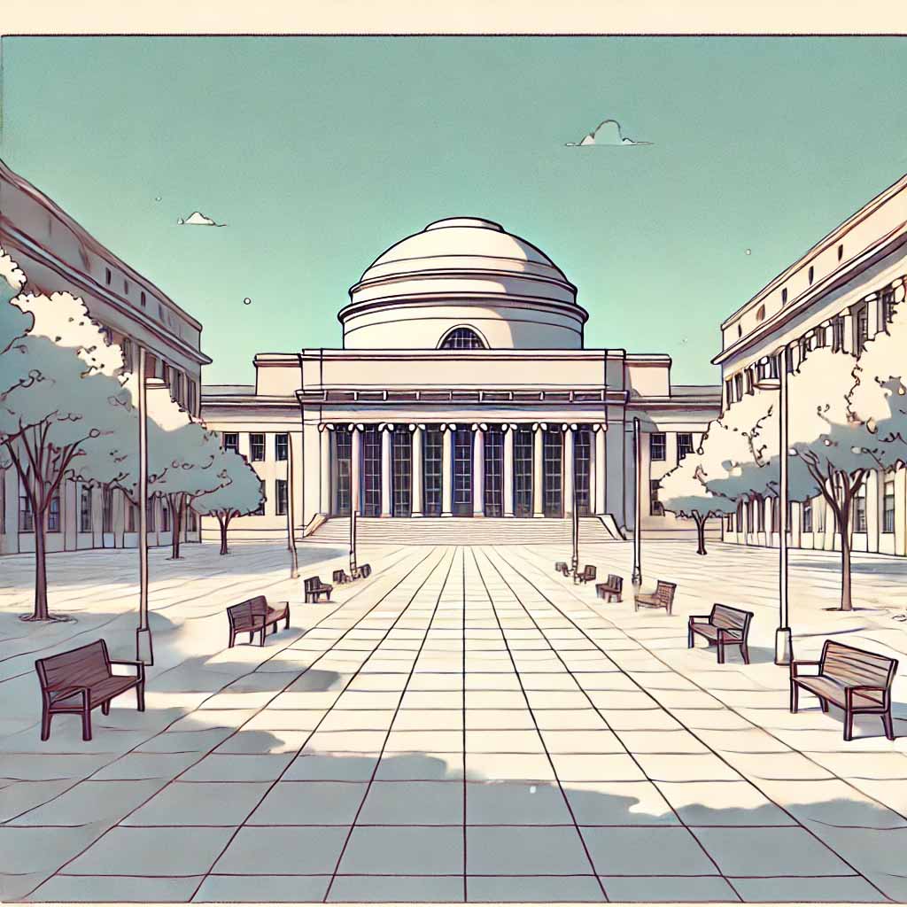 MIT 正門から見たところ