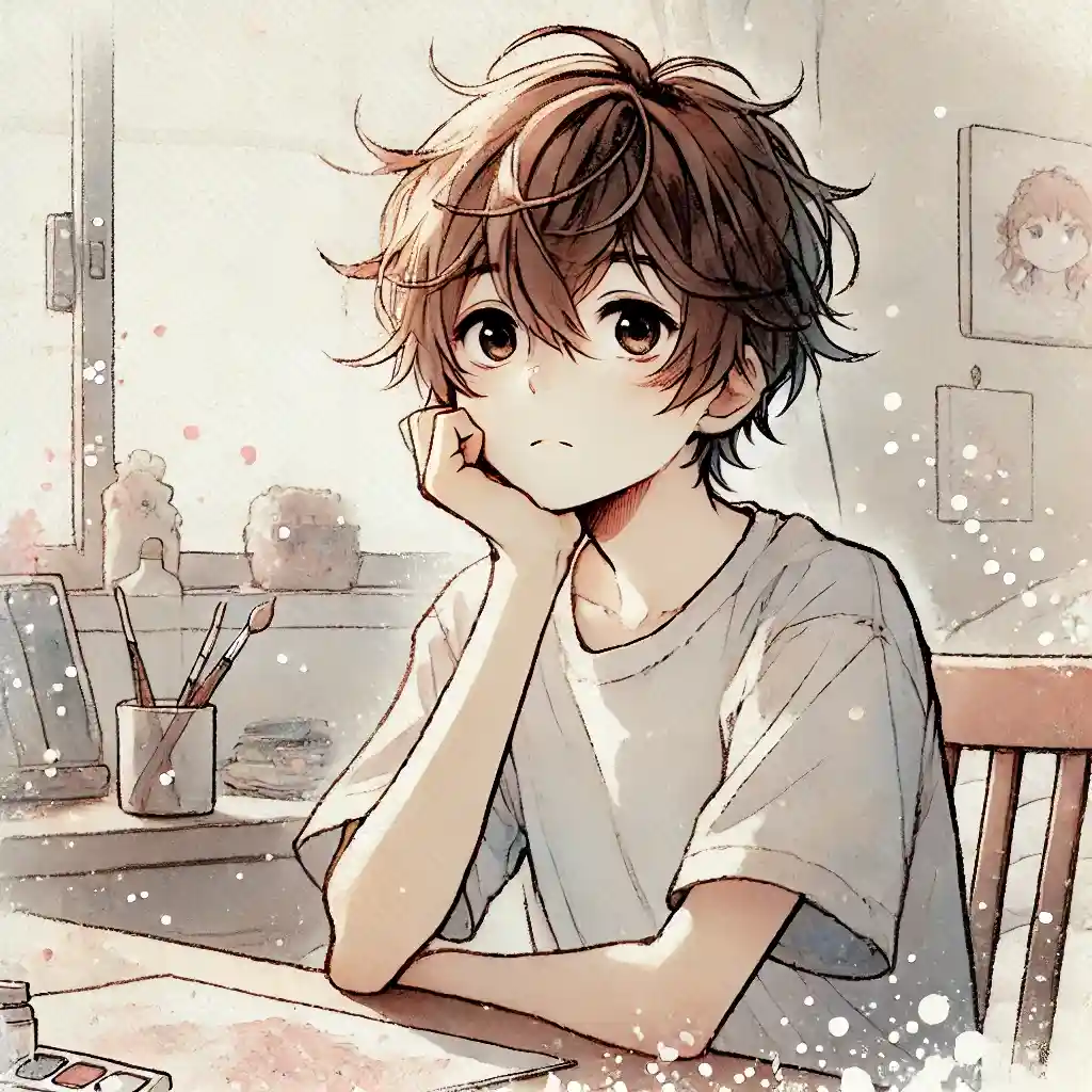 告白分を考えている男子