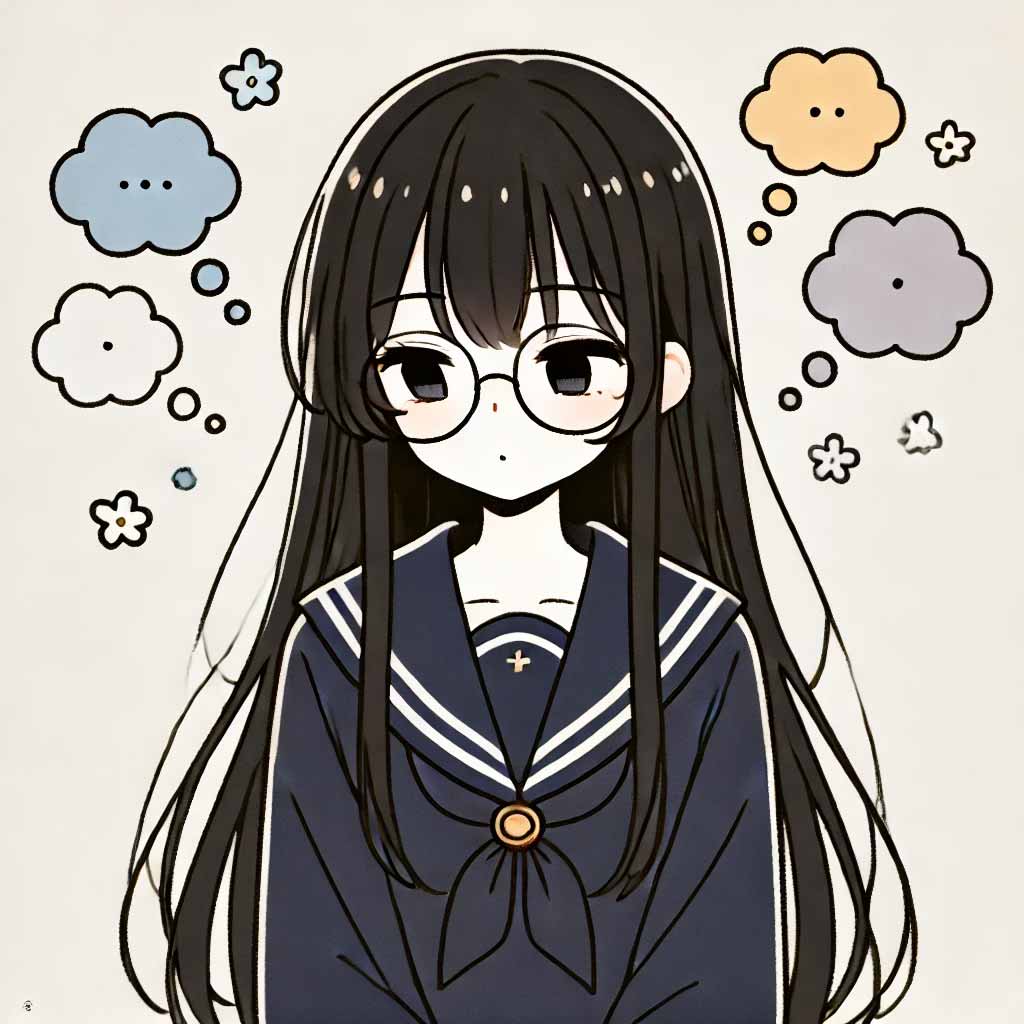 明日のためにセリフを覚えている女子