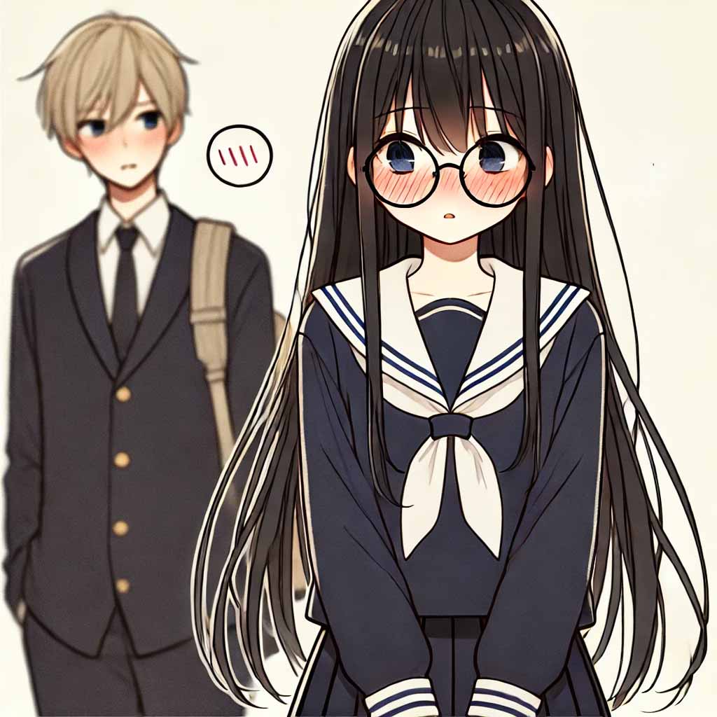 つい緊張してしまう女子