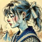 泣いている中学生女子