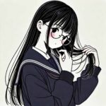 話しかけたいけど照れている中学生女子