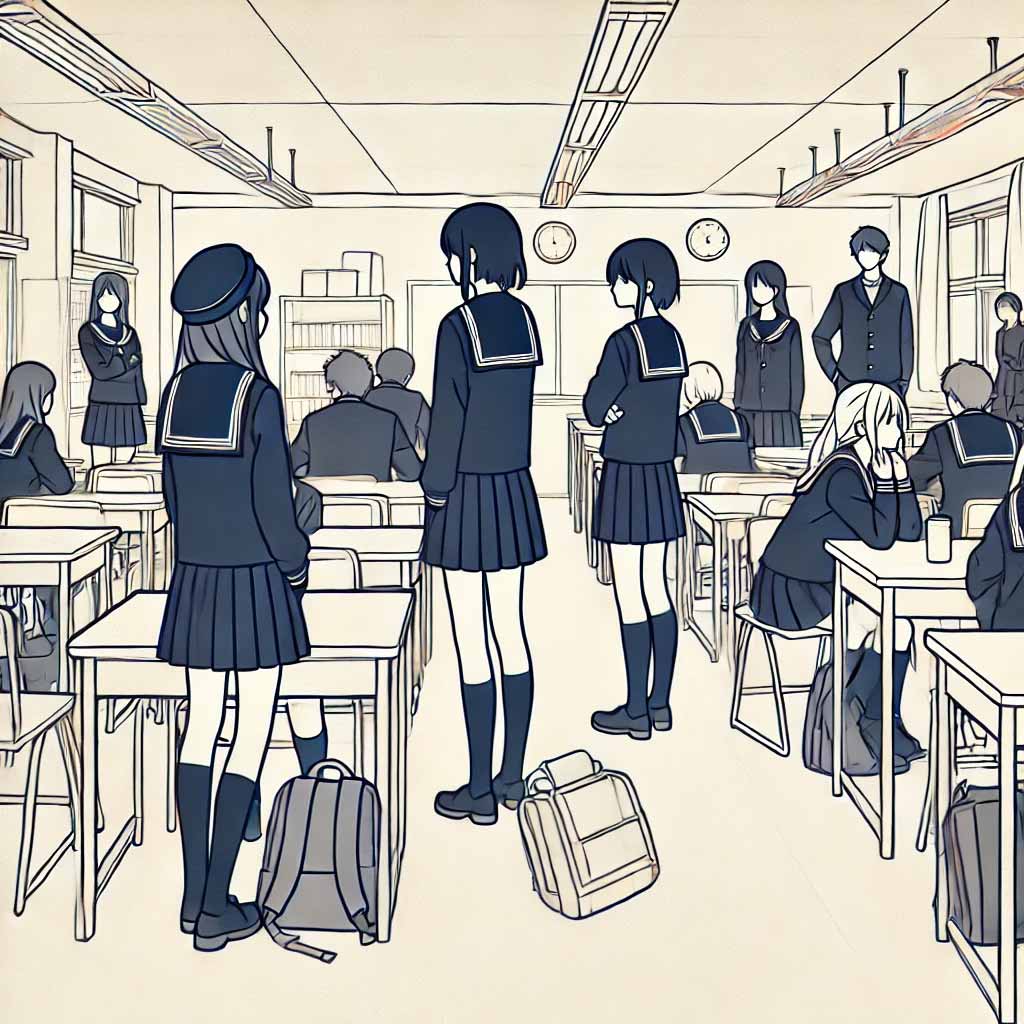 休み時間の教室