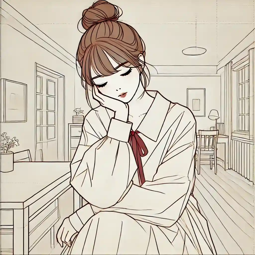 悩む女子